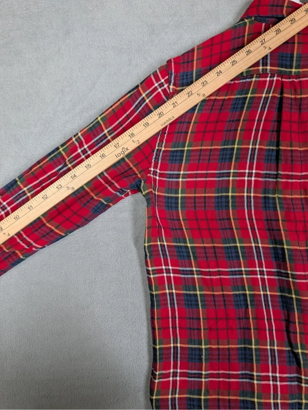 Polo Ralph Lauren Boys Large 14/16 Red Plaid Lined Flannel Shirt Button Pony NWT